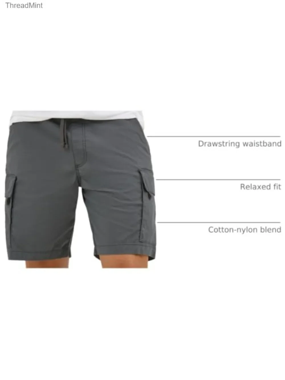 Wrangler Mens Pull-on Cargo Shorts Relaxed Fit Cotton Stretch 8